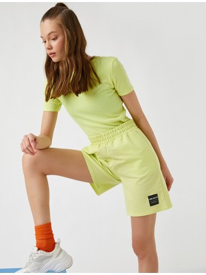 Koton Beli Lastikli Şort