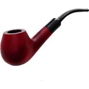 Bek Tobacco Atomic German Gül Ağacı Pipo Eğik Mat Vişne Renk 9 mm