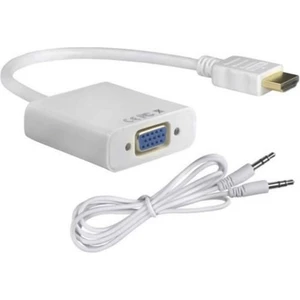 2003 HDMI To VGA Dönüştürücü Çevirici Kablo Adaptör Görüntü Ses Destekli