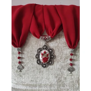 Adil Store Fular Adilstore Brezilya Nakış Işlemeli ( Rokoko ) Fular