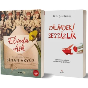 Elveda Aşk - Dilimdeki Sessizlik 2 Kitap Set - Sinan Akyüz