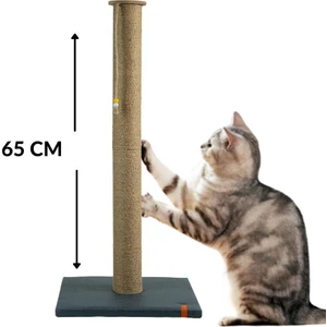 Pugalo Tırmalama Pugalo 65 cm Büyük Kedi Tırmalam Tahtası Catnipli Uzun Tırmalama Tahtası Minder Yüzey Lacivert