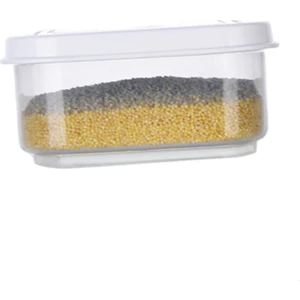 Strade Store Ev Gıda Saklama Kutusu Kapakları ile Set Kare Vakum Kapak Hava Geçirmez Kavanozlar Noodle Tahıllar Un Makarna Depolama Kavanozları Ev Mutfak Mühürlenebilir Organizatör - A (Yurt Dışından)