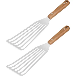 Strade Store Ahşap Saplı Paslanmaz Çelik Spatula -Renkli (Yurt Dışından)