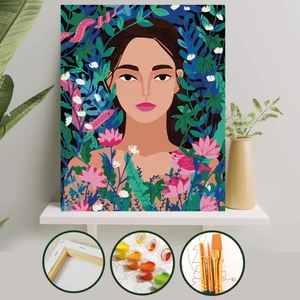 Palmiye Hobi Sanat Sayılarla Boyama Tuval Seti Fırça Boya Dahil (Çıtalı) 40x50 CM - Amazon