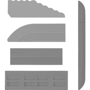 5 Adet Ev Eşik Çubukları Robot Gri Süpürme Için Adım Rampa Yerine Geçer