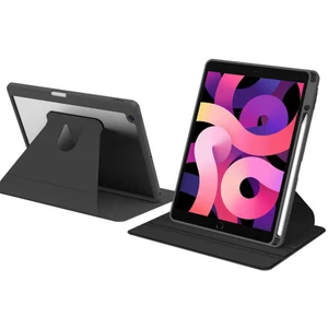 Apple iPad 10.2 2021 (9.nesil) Uyumlu 360° Dönebilen Standlı Nayn Tablet Kılıfı Ince ve Fit