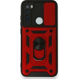 Xiaomi Redmi Note 8 Uyumlu Kamera Korumalı Sürgülü Yüzüklü Armor Military Tank Zırhlı Telefon Kılıfı