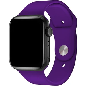 Apple Watch Kordon 1 2 3 4 5 6 7 Se Seri 38MM - 40MM Uyumlu Kayış Bileklik Kordon Mor