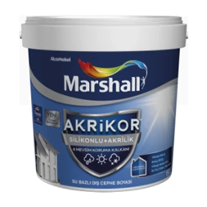 Akrikor Silikonlu + Akrilik Su Bazlı Dış Cephe Boyası Gelin Teli 2,5 Lt