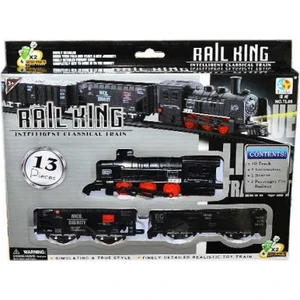 Pilli Işıklı  Raylı Tren Seti Ekspres 13 Parça