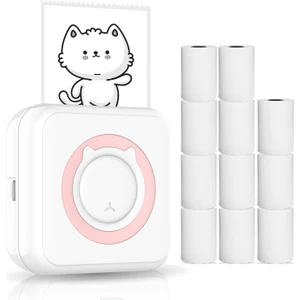 Shopfocus Mini Telefon Yazıcısı - Pembe (Yurt Dışından)