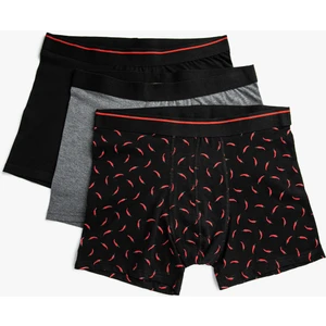 Pamuklu Erkek 3'lü Boxer Seti