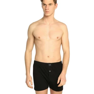 117 Erkek Düz Penye Boxer 12'li Paket 12 Adet Siyah