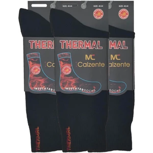 Mia Calzente 3 Adet Thermal (Termal) Erkek Çorap 3 Adet Siyah