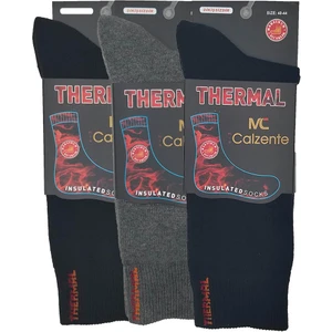 Mia Calzente 3 Adet Thermal (Termal) Erkek Çorap 1 Siyah 1 Lacivert 1 Füme
