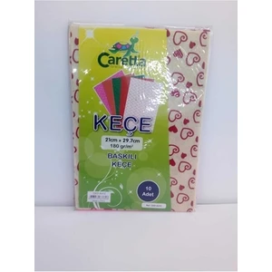 Desenli Keçe 10'lu