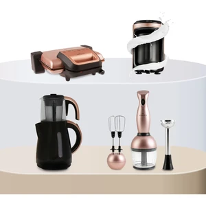 Gurme Evlilik Paketi Tost Makinesi, Kahve Makinesi, Çay Makinesi, Blender Set