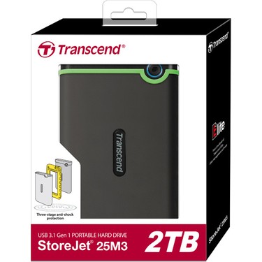 Transcend 2TB Storejet 25M3 USB 3.0 Taşınabilir Disk Fiyatı