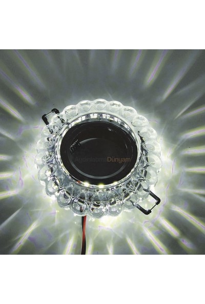 Emart Sümbül LED Çerçeveli Kristal Cam Spot Takım