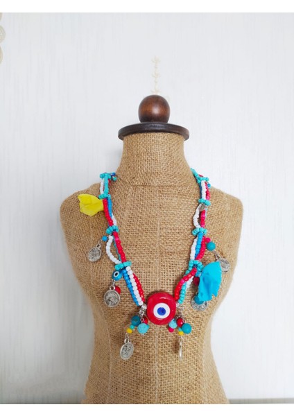 Nazar Doğal Taş Kolye modelleri