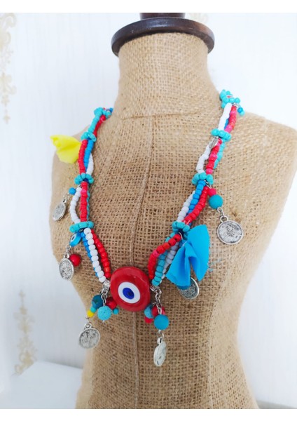 Nazar Doğal Taş Kolye fırsatları