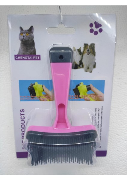 Otomatik Evcil Hayvan Kedi Köpek Tuşlu Tüy Toplayıcı Kma Tarağı