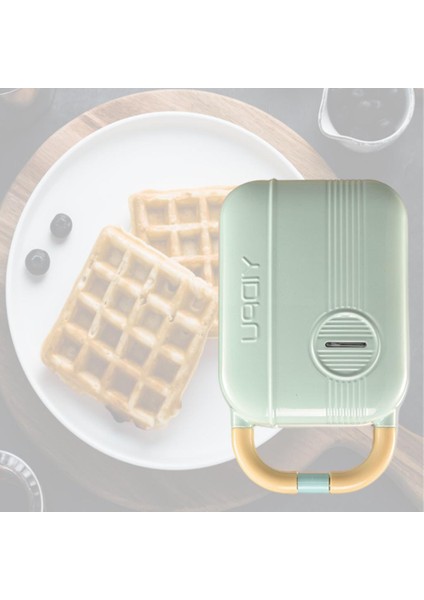 220 V Elektrikli Waffle Makinesi - Yeşil (Yurt Dışından)