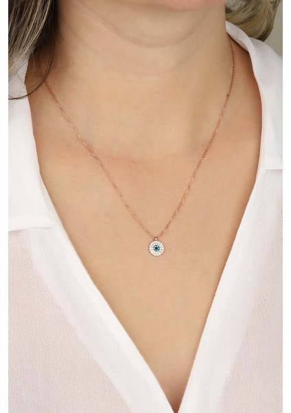 Rose Nazar Model 925 Ayar Gümüş Kolye