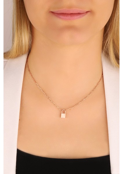 Kilit Model 925 Ayar Gümüş Kolye