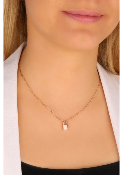 Kilit Model 925 Ayar Gümüş Kolye fiyatları