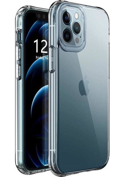 Apple iPhone 12 Pro Max 6.7" Şeffaf Kılıf Silikon Koruma