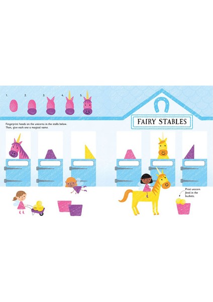 Fingerprint Activities Unicorns And Fairies Usborne