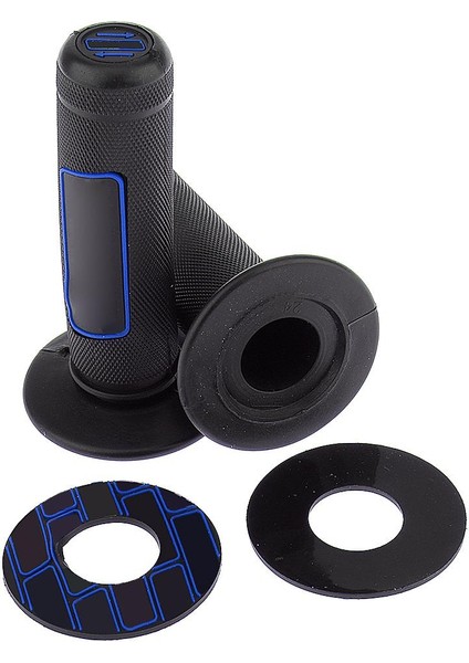 22MM Çifti Gaz Kelebeği El Sapları Çukur Kir Bisiklet Bisiklet 7/8 "kolu Bar Mavi (Yurt Dışından)