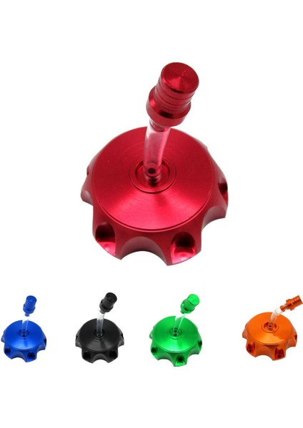 Cnc Gaz Yakıt Tankı Havalandırma Havalandırma Kir Çukur Bisiklet 110 125 140CC Kırmızı (Yurt Dışından)
