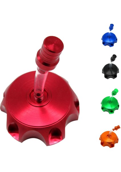 Cnc Gaz Yakıt Tankı Havalandırma Havalandırma Kir Çukur Bisiklet 110 125 140CC Kırmızı (Yurt Dışından)