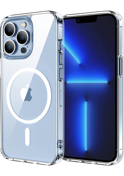 Apple iPhone 13 Pro Max (6.7'') Magsafe Şeffaf Silikon Kılıf