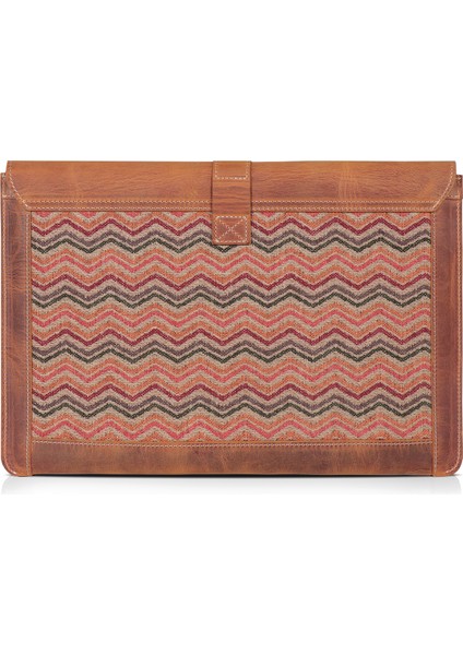 Hakiki Deri ve Dokuma Kumaş Macbook Pro 15-16 Inc - Camel indirimleri