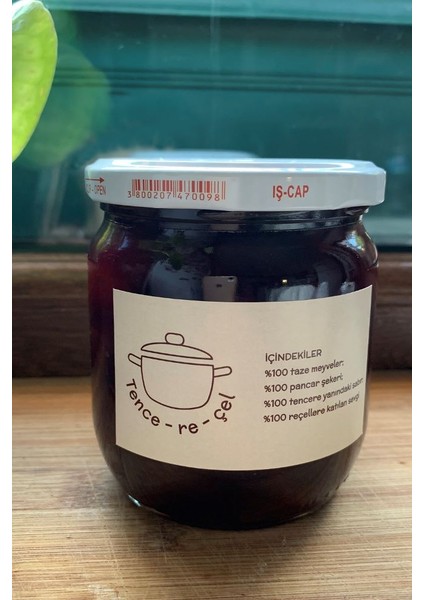 Tence-Re-Çel’ Den %100 Doğal Organik Ev Yapımı 470GR. Ayva Reçeli