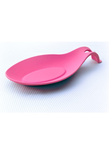 Silikon Kepçe ve Kaşık Altlığı (Pembe)