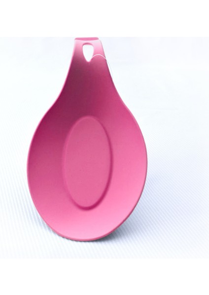 Silikon Kepçe ve Kaşık Altlığı (Pembe)