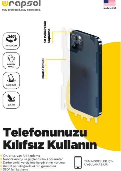 Apple iPhone 13 Arka Poliüretan Film 1+1 fırsatları
