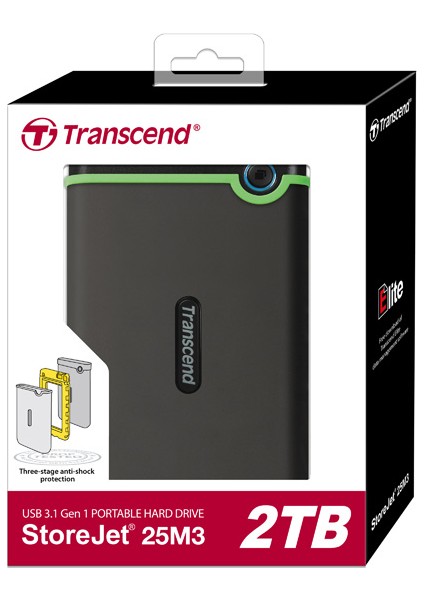 2TB Storejet 25M3 USB 3.0 Taşınabilir Disk TS2TSJ25M3S