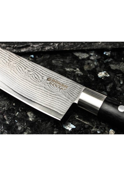 Damascus Black Small Chef's Bıçak