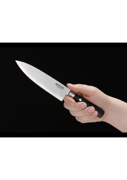 Damascus Black Small Chef's Bıçak