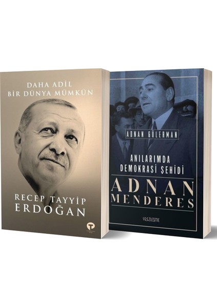 Daha Adil Bir Dünya Mümkün - Anılarımda Demokrasi Şehidi 2 Kitap Set - Recep Tayyip Erdoğan