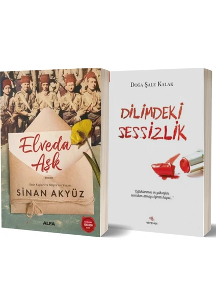 Elveda Aşk - Dilimdeki Sessizlik 2 Kitap Set - Sinan Akyüz