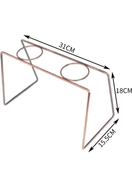 Dayanıklı Kahve Damalayıcı Standı Filtre Kupası Tutucu Damla Kupası Braketi Cafe Iki Delik Bronz (Yurt Dışından) modelleri