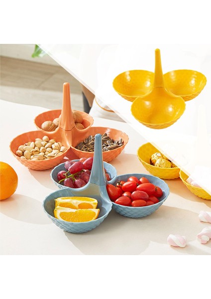 Meyve Tabağı Çok Katmanlı Ekran Snack Saklama Kutusu Kek Oturma Odası Için Standı Limon Sarı (Yurt Dışından) indirimleri