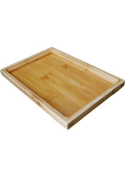 Ahşap Servis Tepsisi Dekoratif Servis Tabağı Mutfak Yatak Için 12.99X8.66X1.18 Inç (Yurt Dışından)